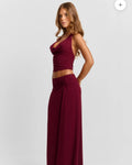 Odette Top Red & Seraphina Maxi Skirt Red